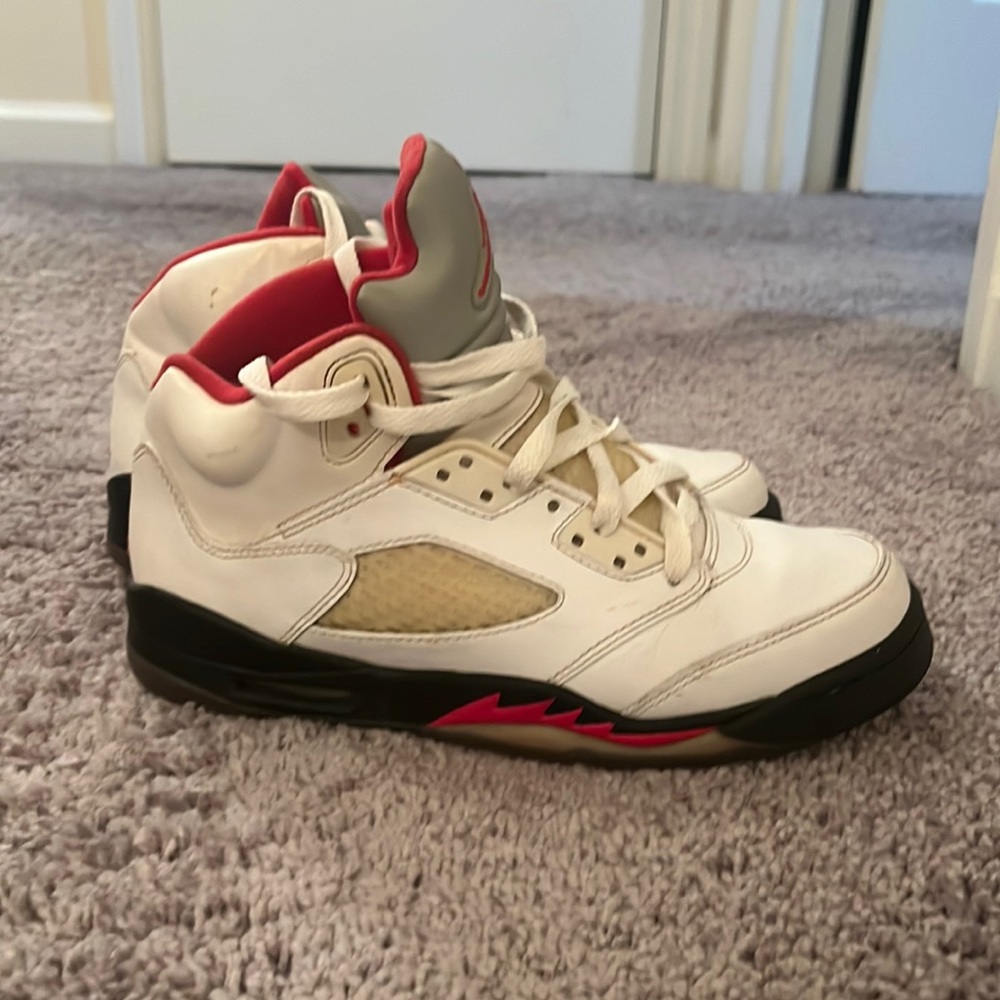 Air Jordan 5 white red classic 2013